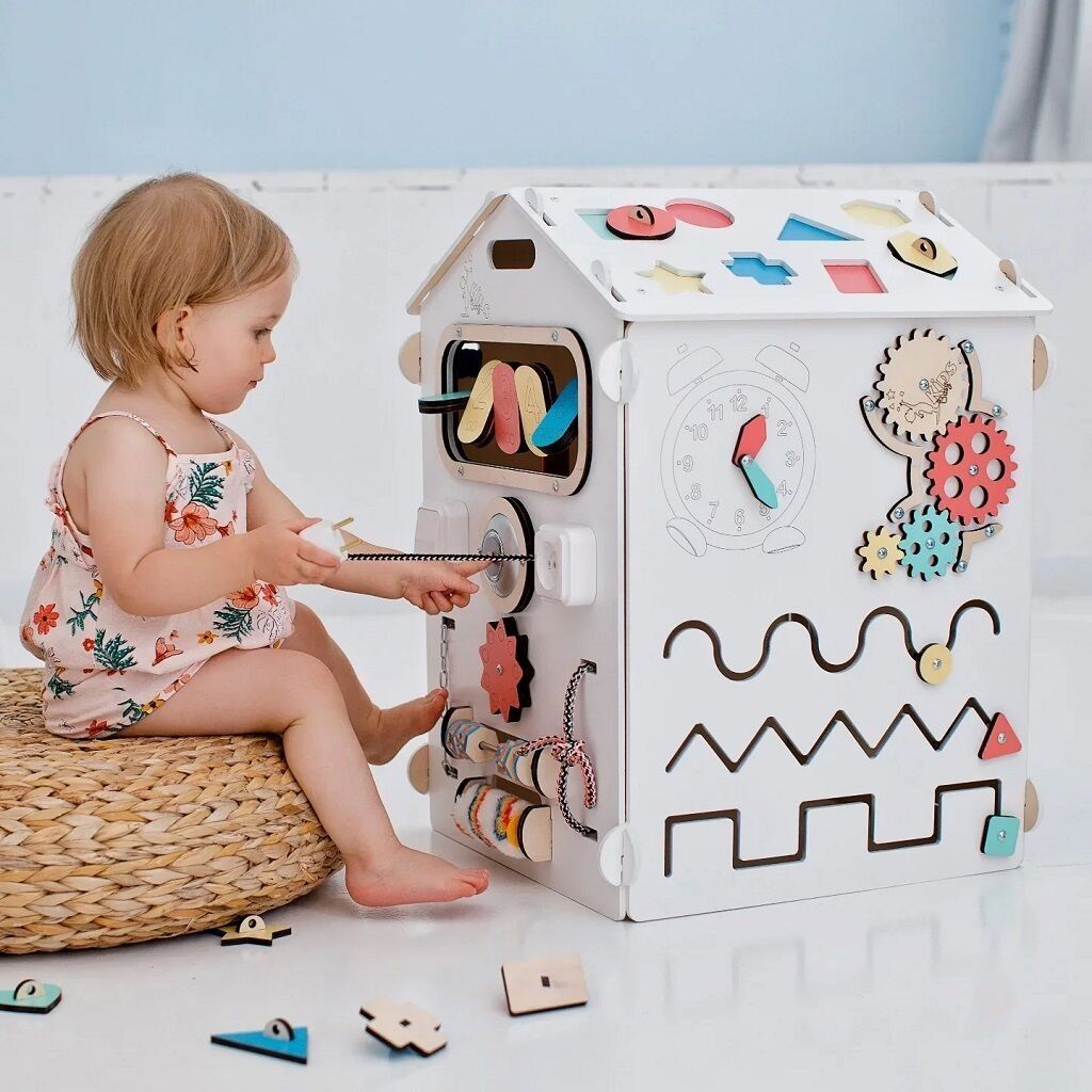 Montessori Activity Board domeček White XXL