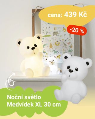 🌙✨ Noční světlo „Medvídek XL“ – 30 cm Nechte dětský pokojíček zazářit s tímto roztomilým medvídkovým světlem! Velký formát...